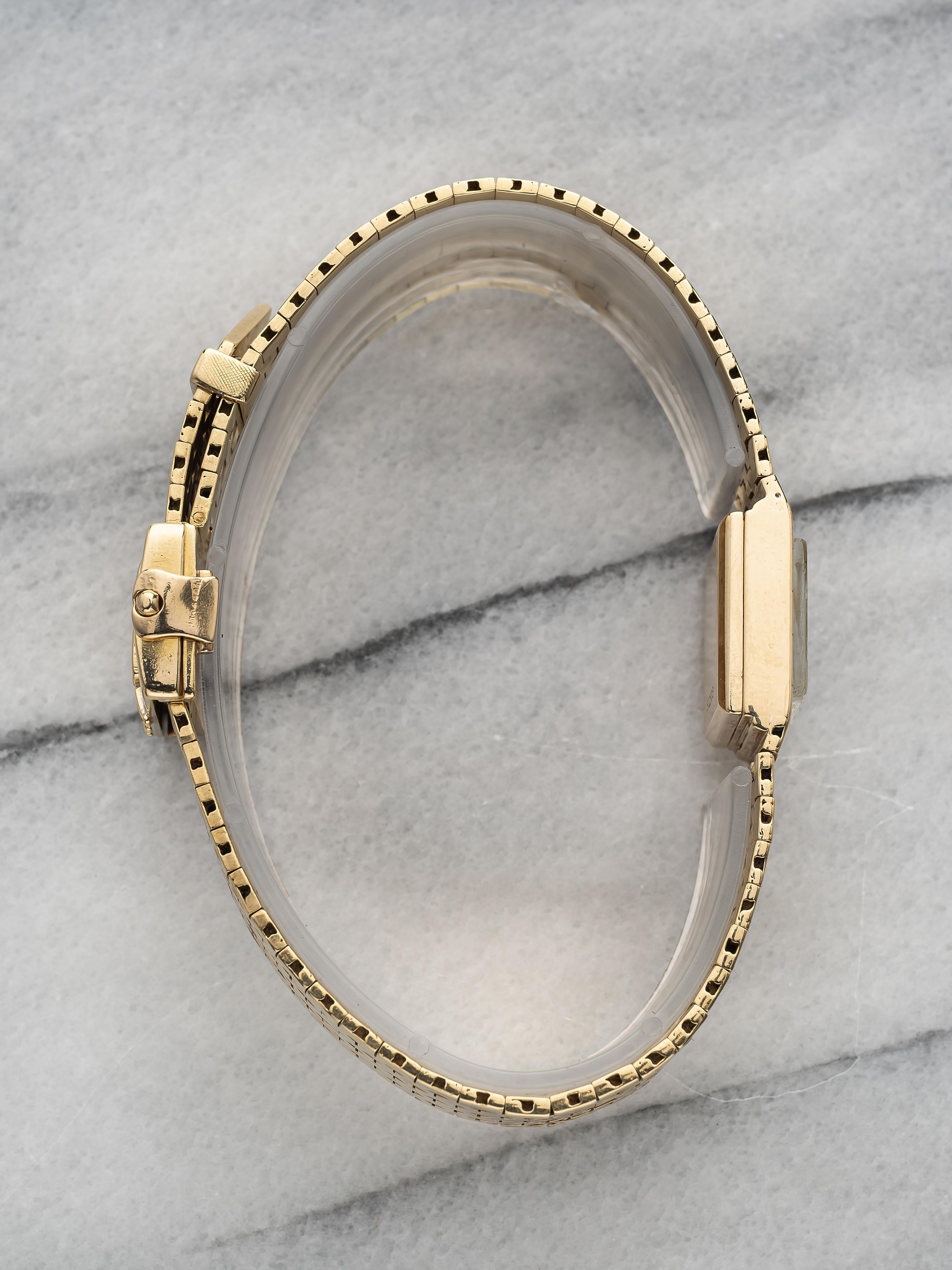 Vintage Ladies Rolex Precision 50s 18K Gold Manual Wind Reference 8209 Belt im Angebot 2