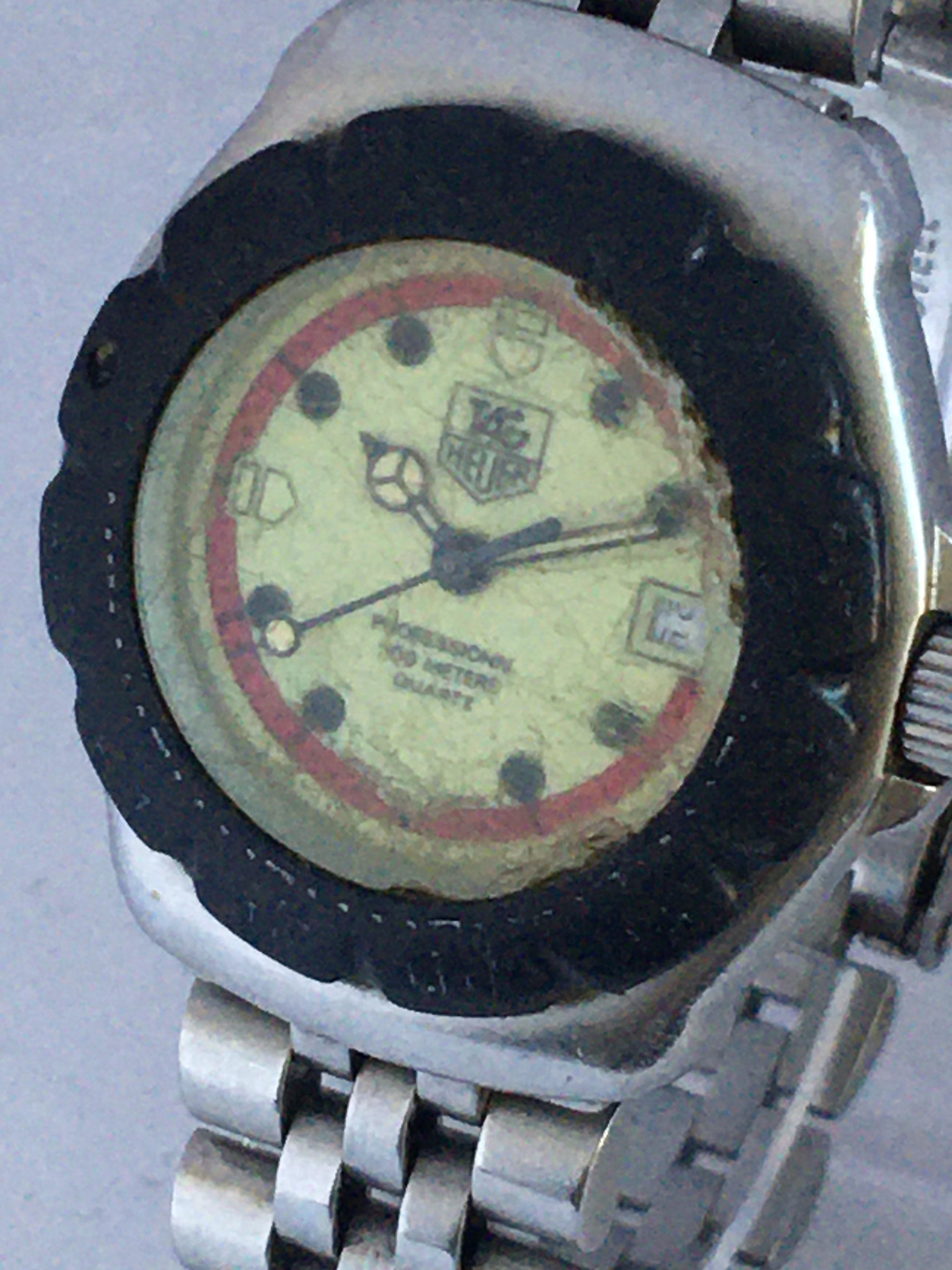 Vintage Ladies TAG Heuer Formula 1 with Black Bessel and Stainless Steel Strap 7