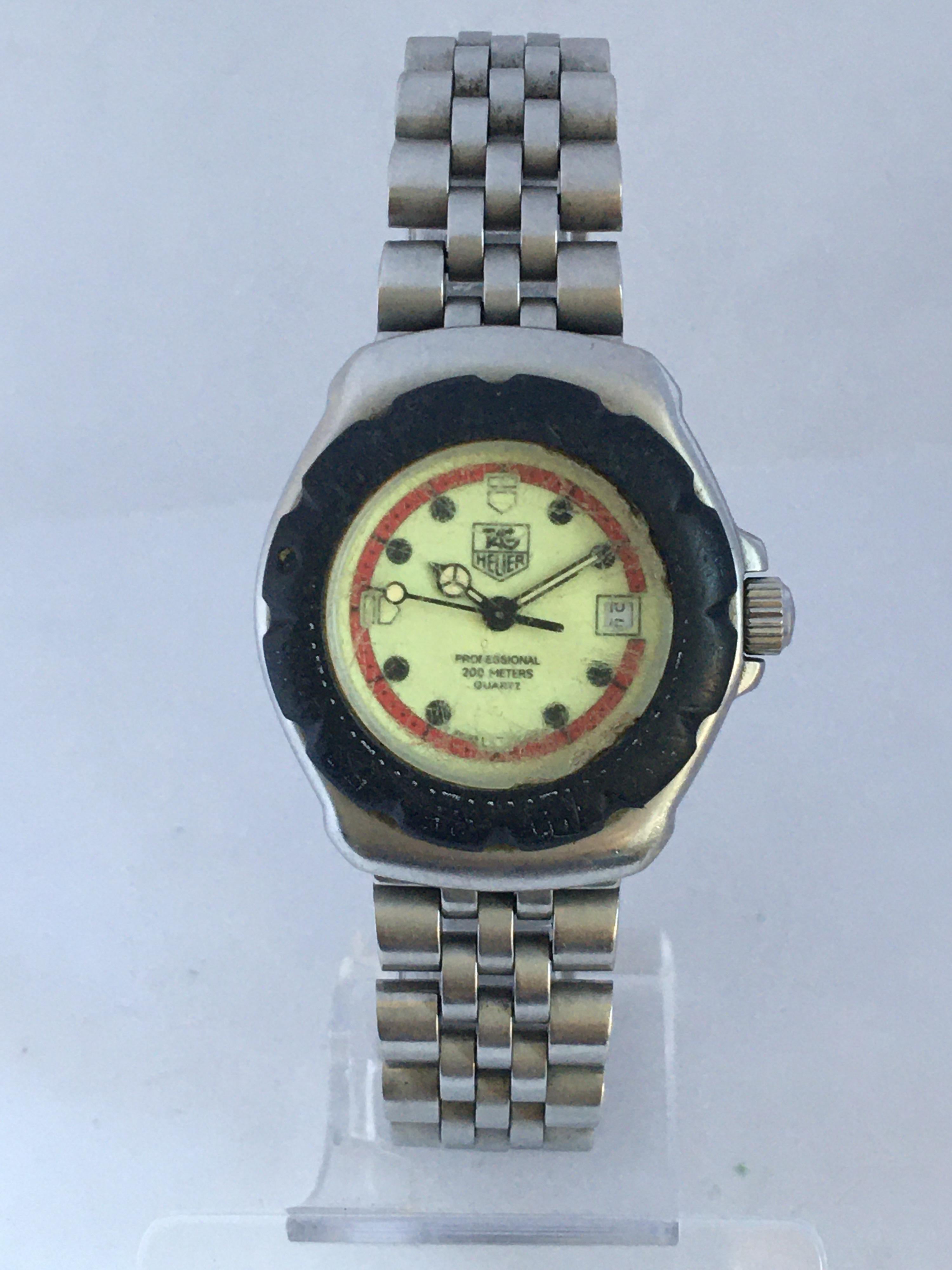 Vintage Ladies TAG Heuer Formula 1 with Black Bessel and Stainless Steel Strap 8