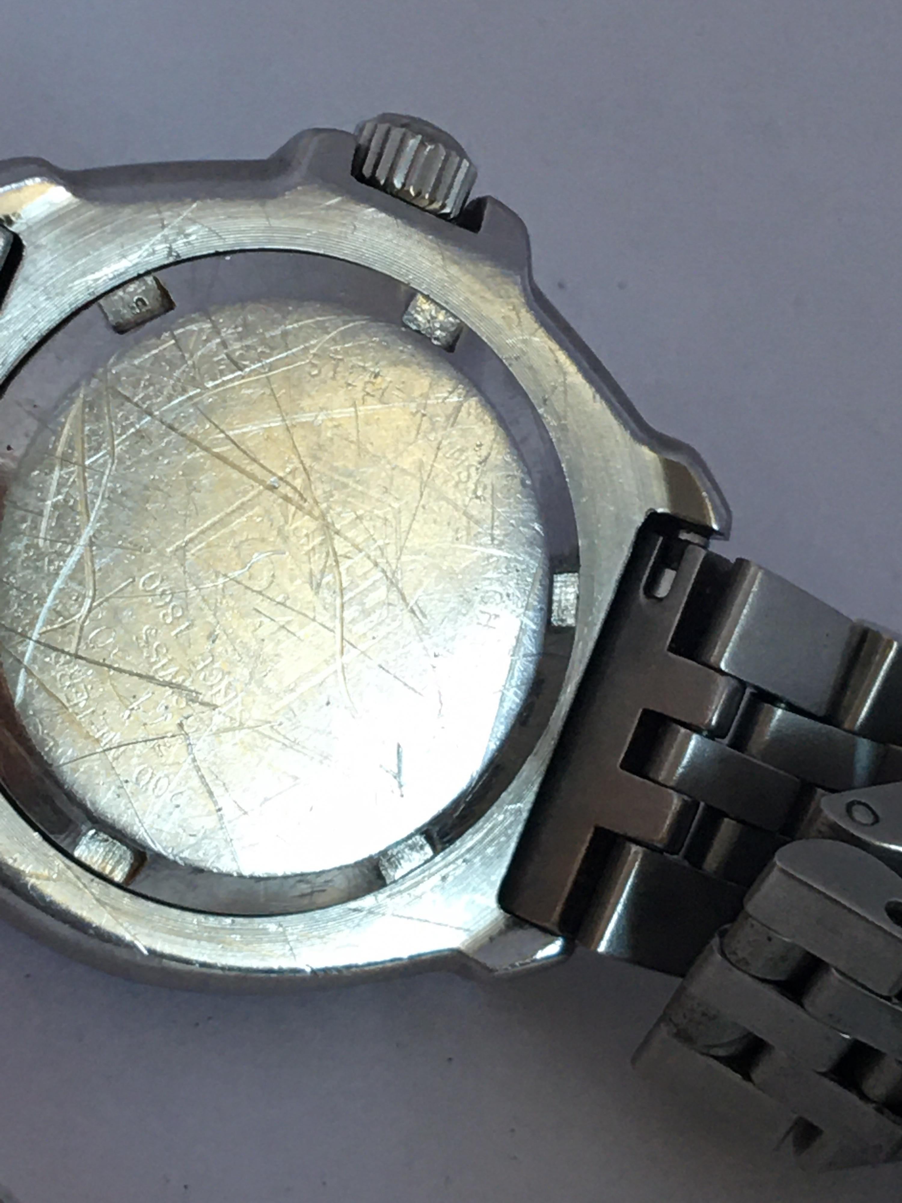 Vintage Ladies TAG Heuer Formula 1 with Black Bessel and Stainless Steel Strap 2