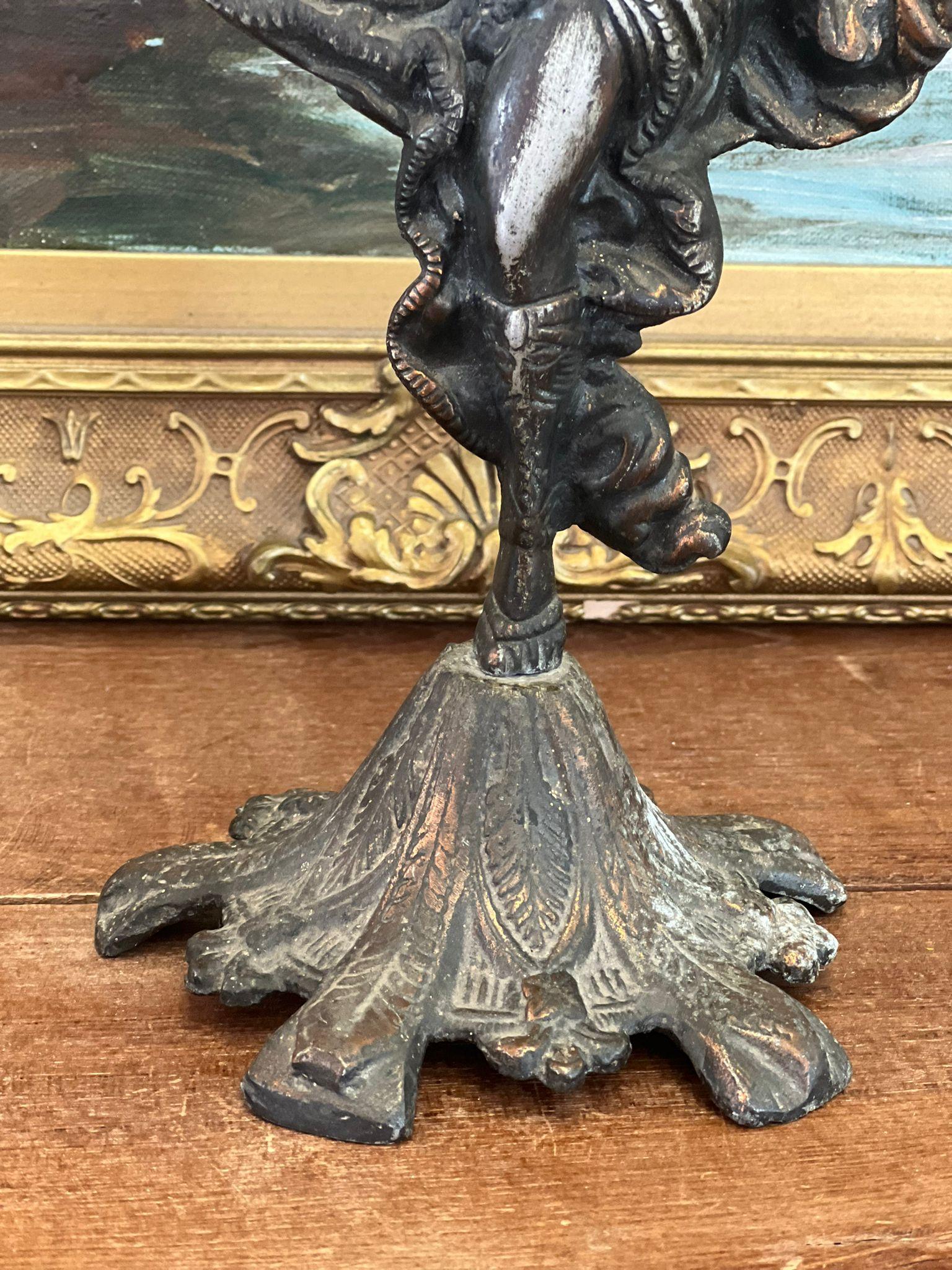 Vintage Lady Dancing decorative Candle holder Art Nouveau Style. For Sale 2