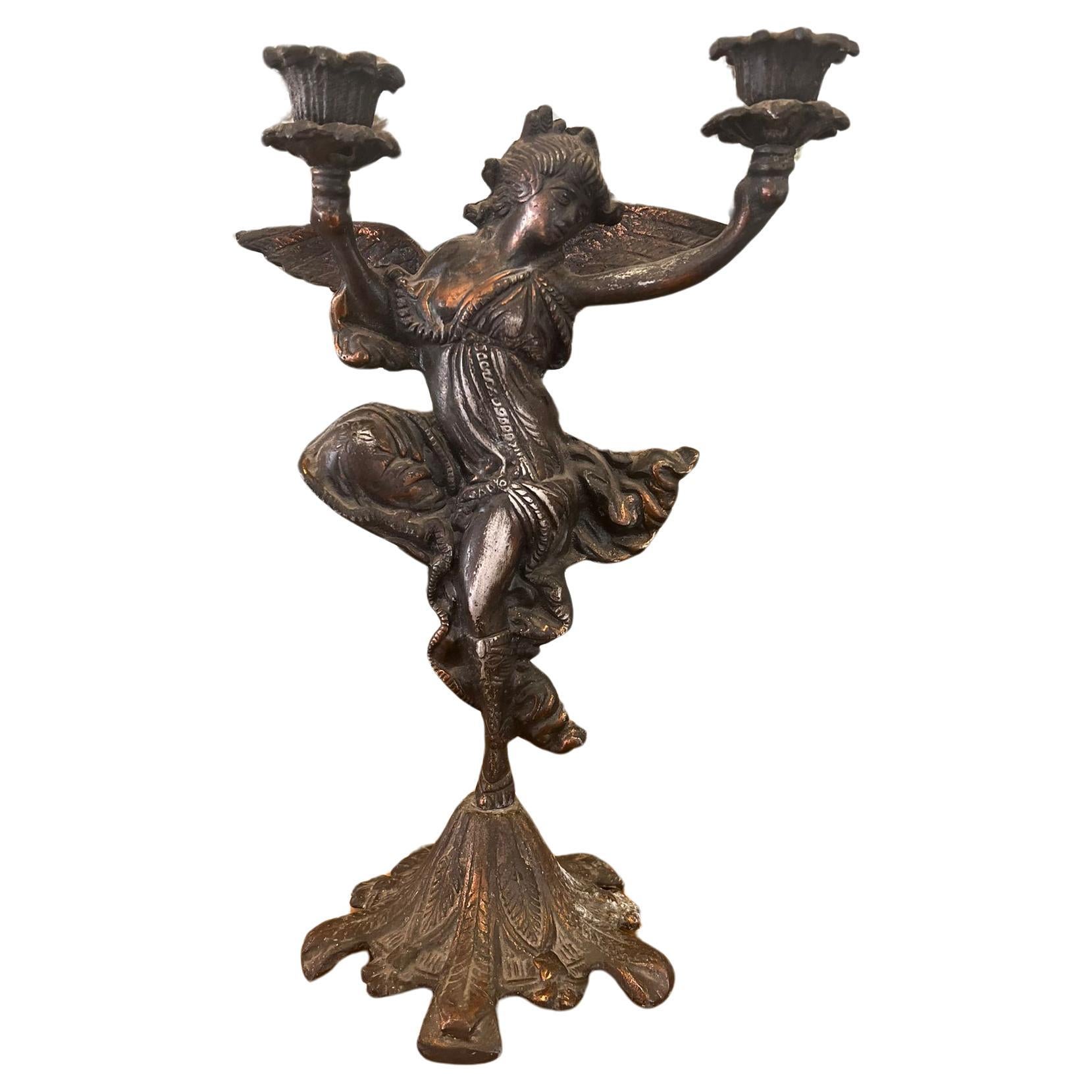 Vintage Lady Dancing decorative Candle holder Art Nouveau Style.