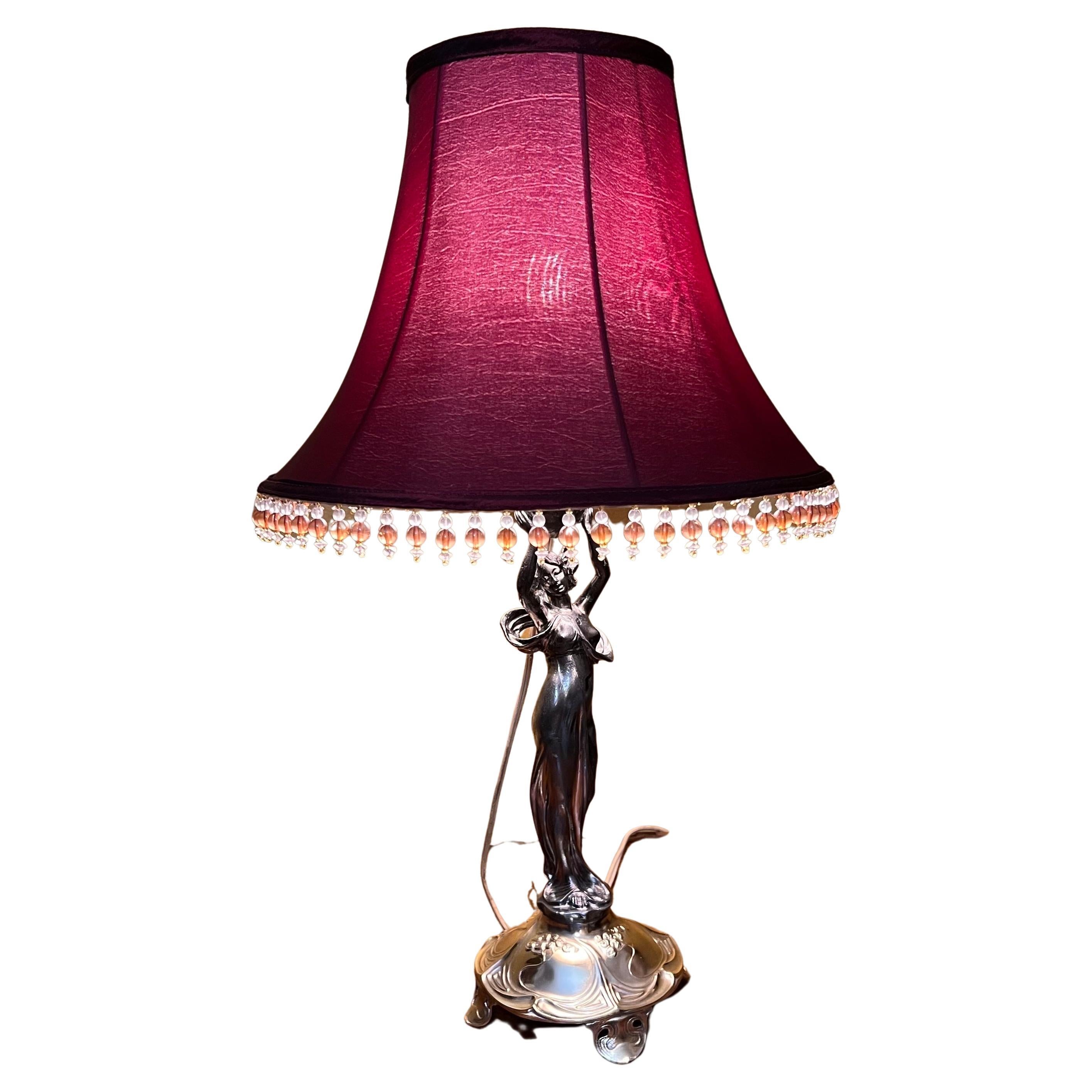 Vintage Lady Shape Lamp For Sale