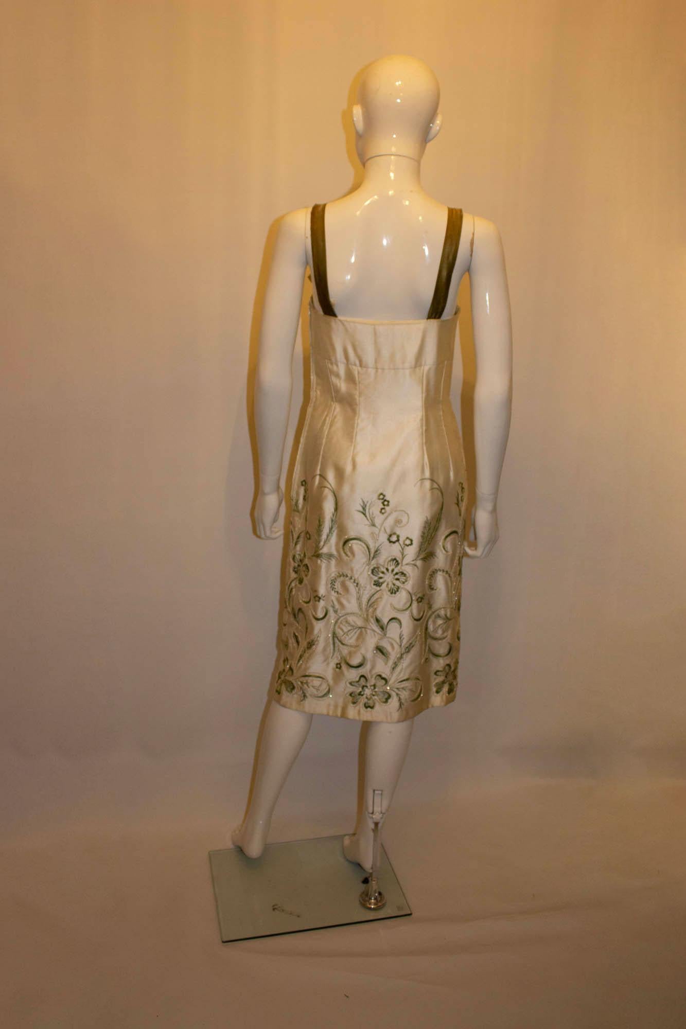 Vintage LadyCourt of London Cocktail Dress with Wonderful Embellishment For Sale 3