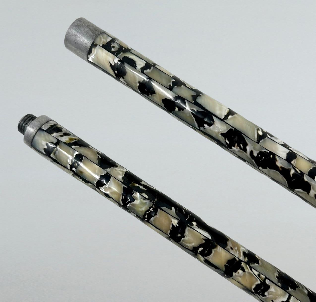 Vintage Lady's Gentleman's Mother of Pearl Traveling Walking Swagger Stick Cane  For Sale 1