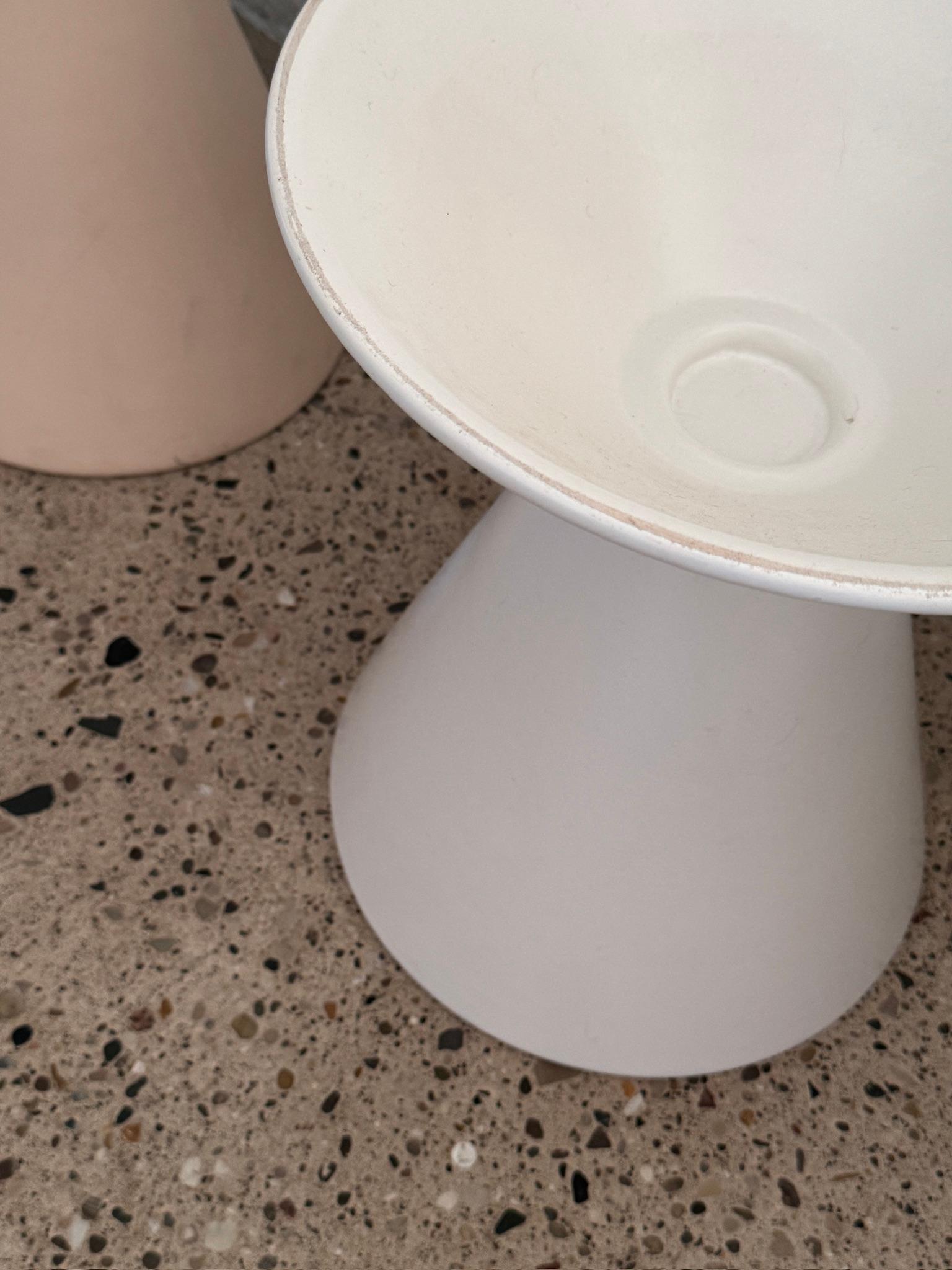 Mid-20th Century Vintage Lagardo Tackett Architectural Pottery T-22 Double Cone Planter Sand Urn