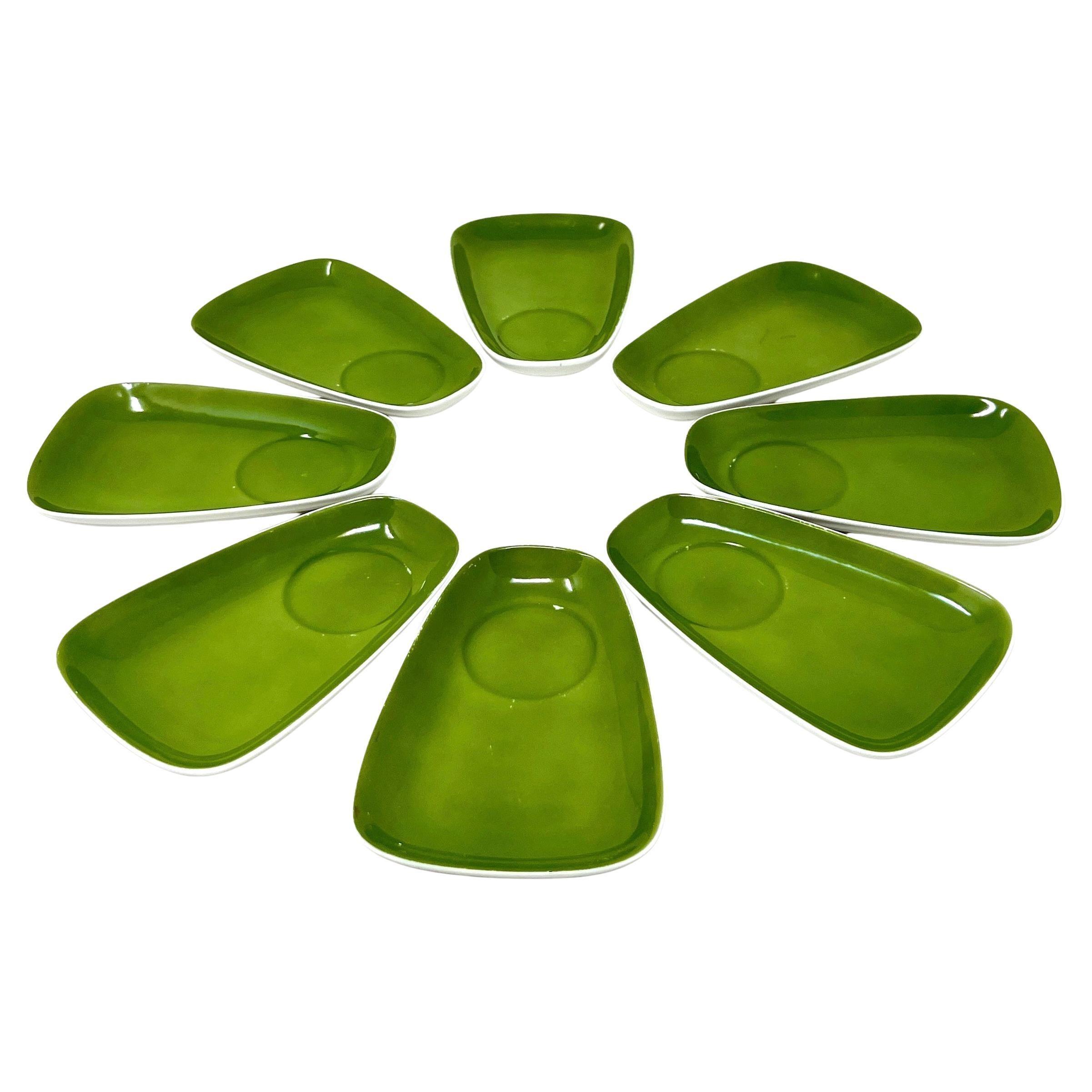 Platos exprés de porcelana vintage Lagardo Tackett ... Set de 8 Platos Snack MCM