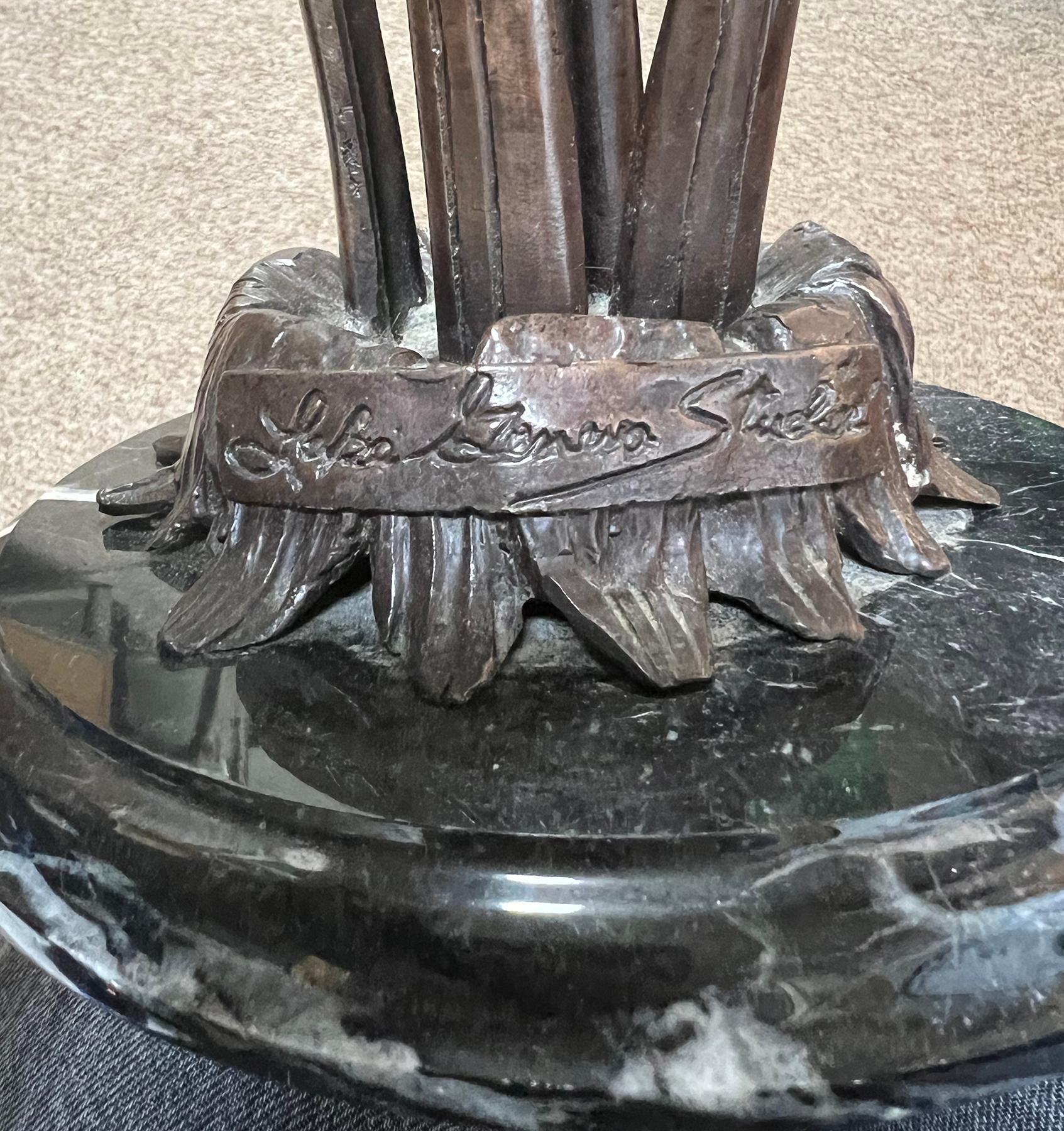 Scultura di uccello in bronzo d'epoca dello Studio A di Lake Geneva in vendita 2