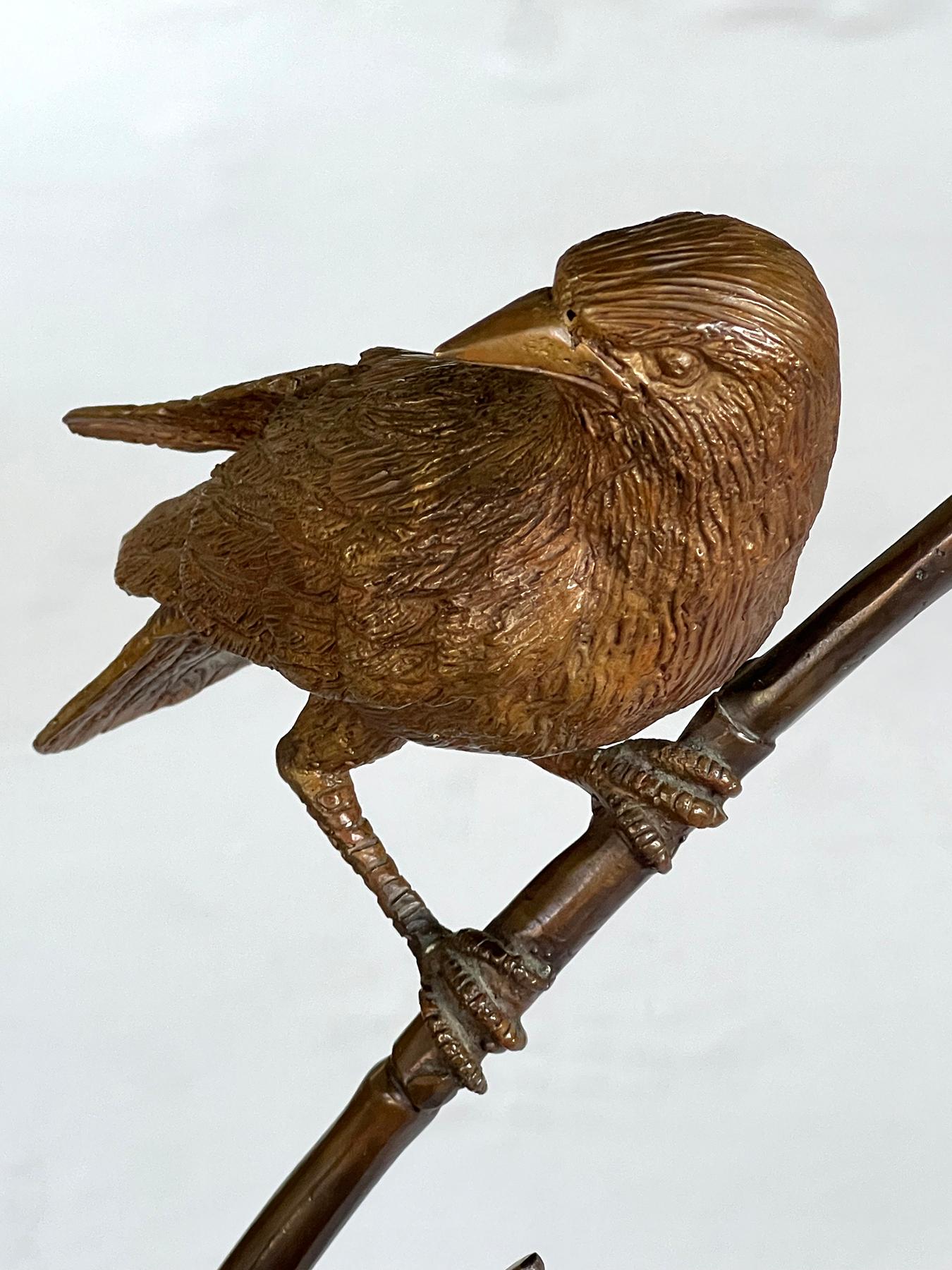 Americano Scultura di uccello in bronzo d'epoca dello Studio A di Lake Geneva in vendita