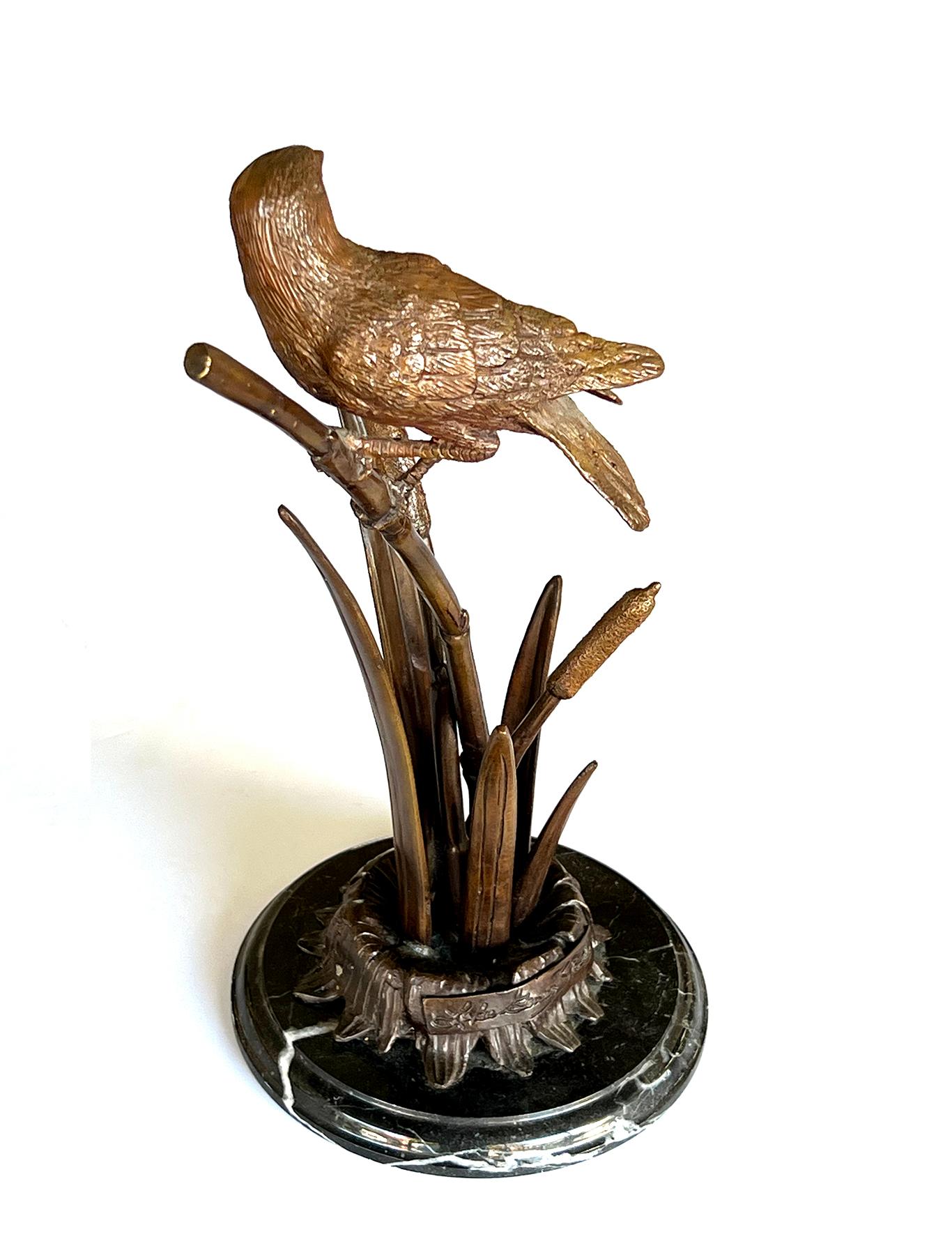 Scultura di uccello in bronzo d'epoca dello Studio A di Lake Geneva in vendita 1