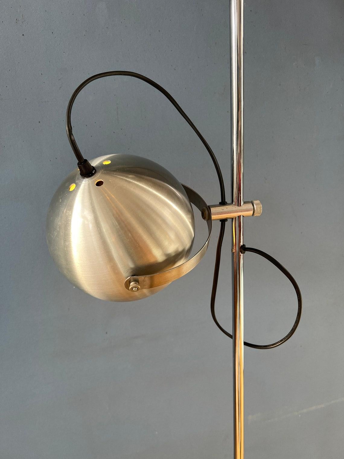 20th Century Vintage Lakro Amstelveen Space Age UFO Floor Lamp with Eyeball Shade, 1970s For Sale