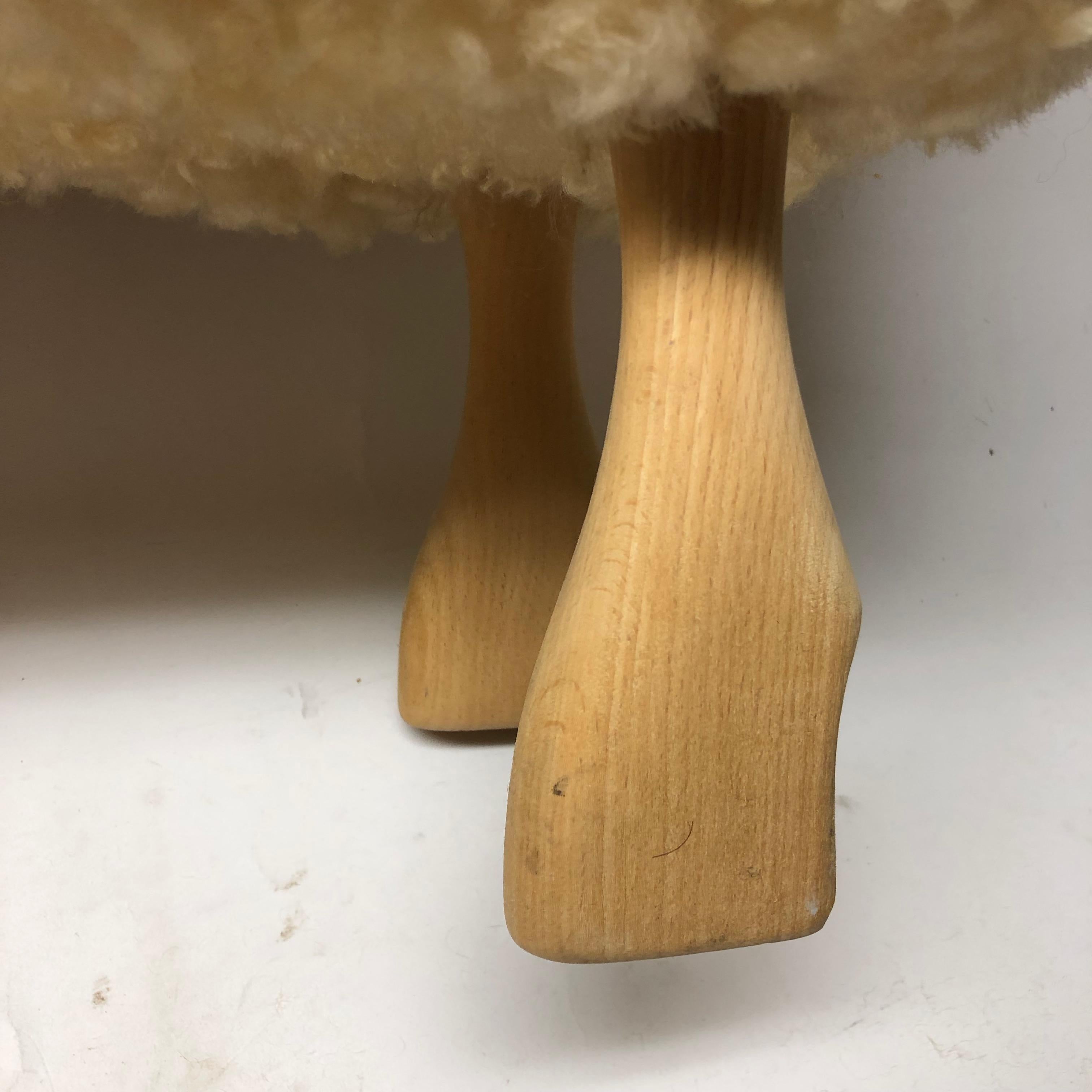 wood carved sheep
