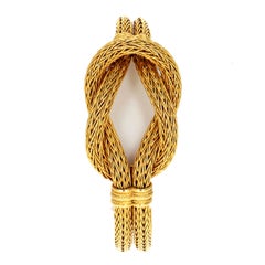 Retro Lalaounis 18 Karat Gold Hercules Knot Bracelet