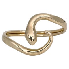 Pulsera brazalete serpiente vintage Lalaounis de oro amarillo de 18 quilates