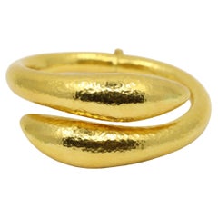 Bracciale Lalaounis d'epoca in oro 18 carati con struttura a bracciale