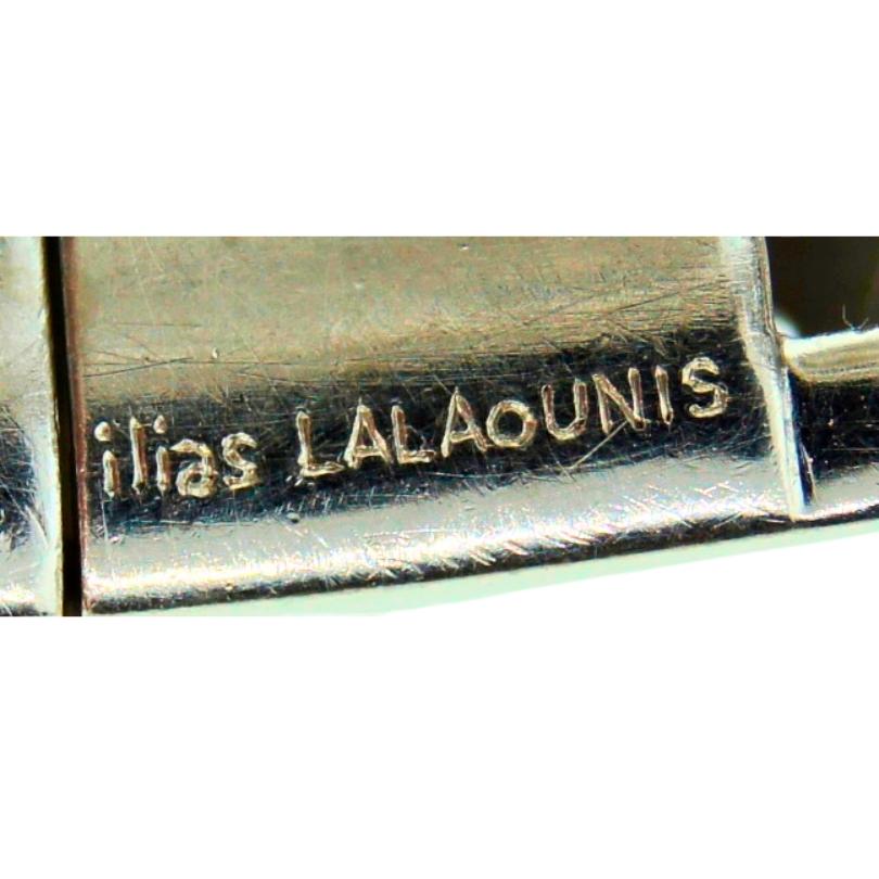 Vintage Lalaounis Schlangenarmband Platin Diamant 16 Karat Armreif Damen im Angebot