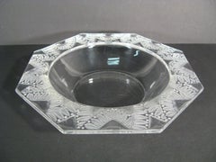 Vintage Lalique "Chantilly" Pressed Glass Bowl - Fern Motif - 1Y154