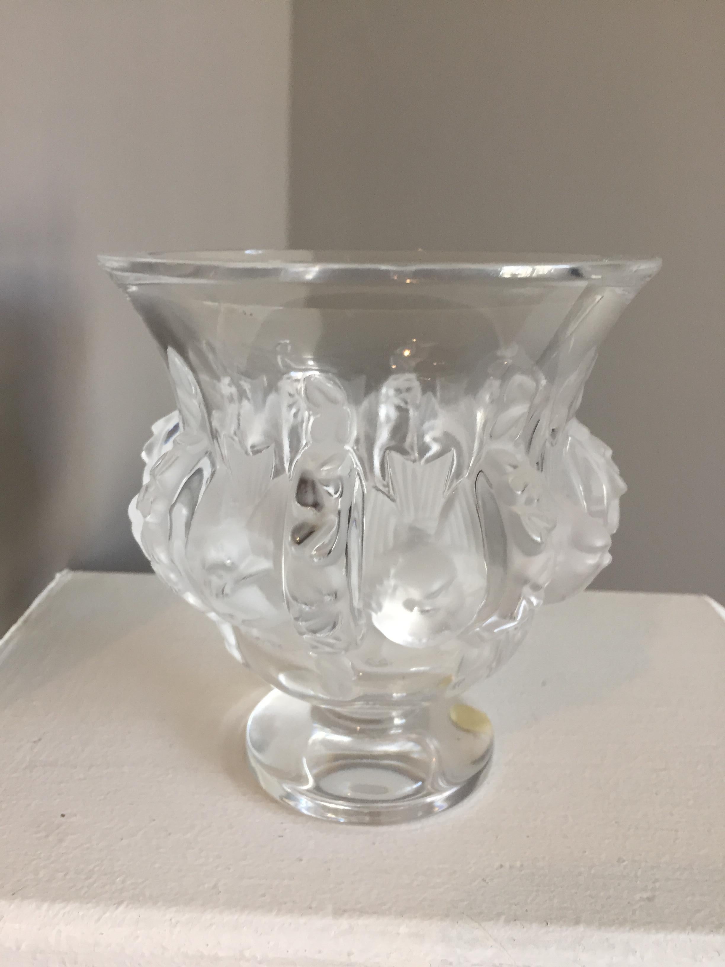 Art Deco Vintage Lalique Crystal Vase Mother's Day Gift  For Sale