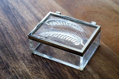 Vintage Lalique France 'Epis' Wheat Dresser/Trinket Box
