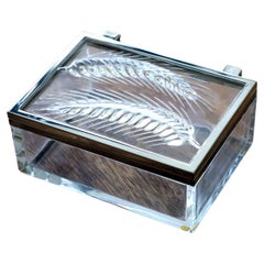 Retro Lalique France 'Epis' Wheat Dresser/Trinket Box