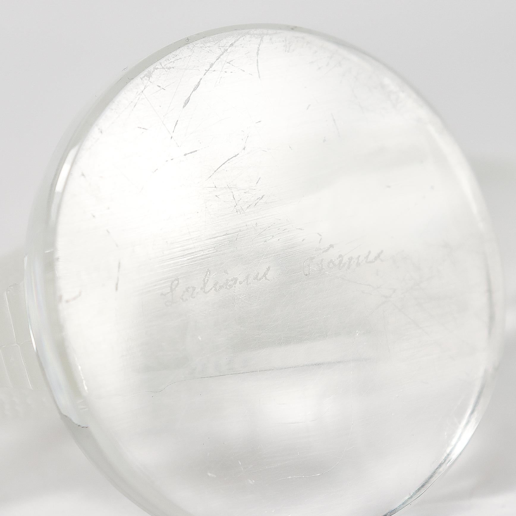 Presse-papier en verre Lalique pour poisson perché ou mascotte de voiture en vente 3