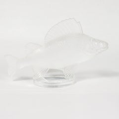 Vintage Lalique Glass Perche Fish Paperweight or Car Mascot