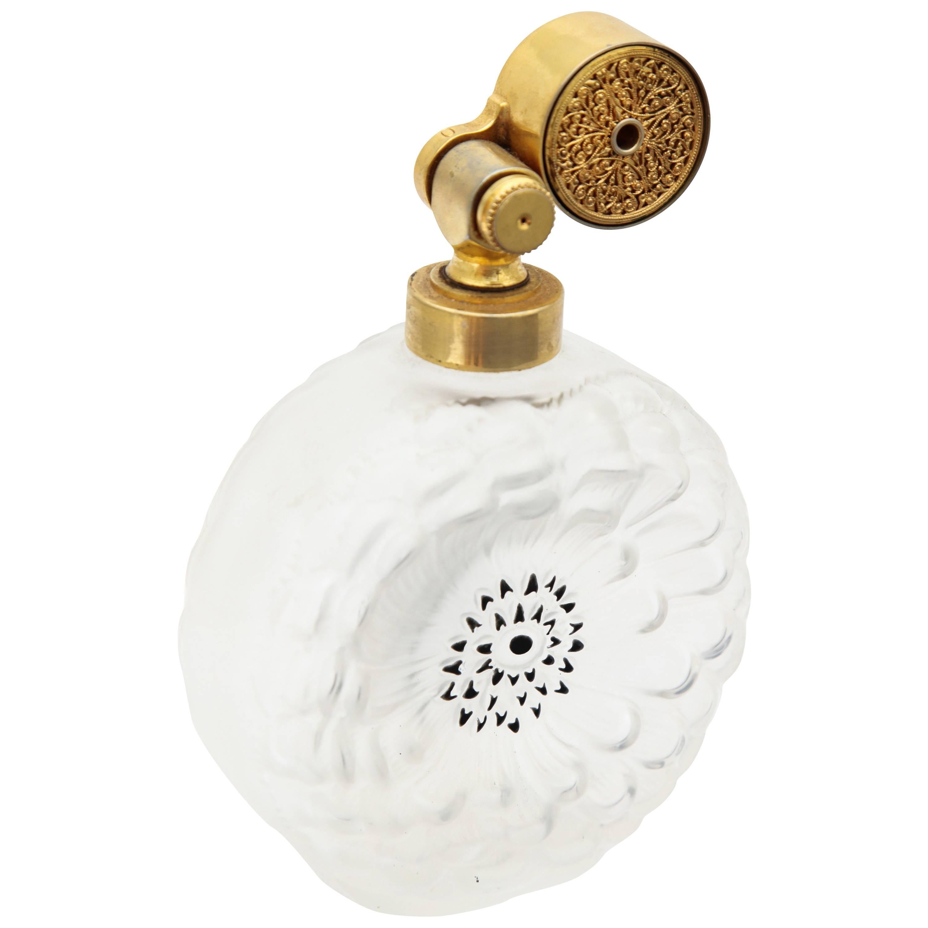 Vintage Lalique Perfume Bottle and Atomizer