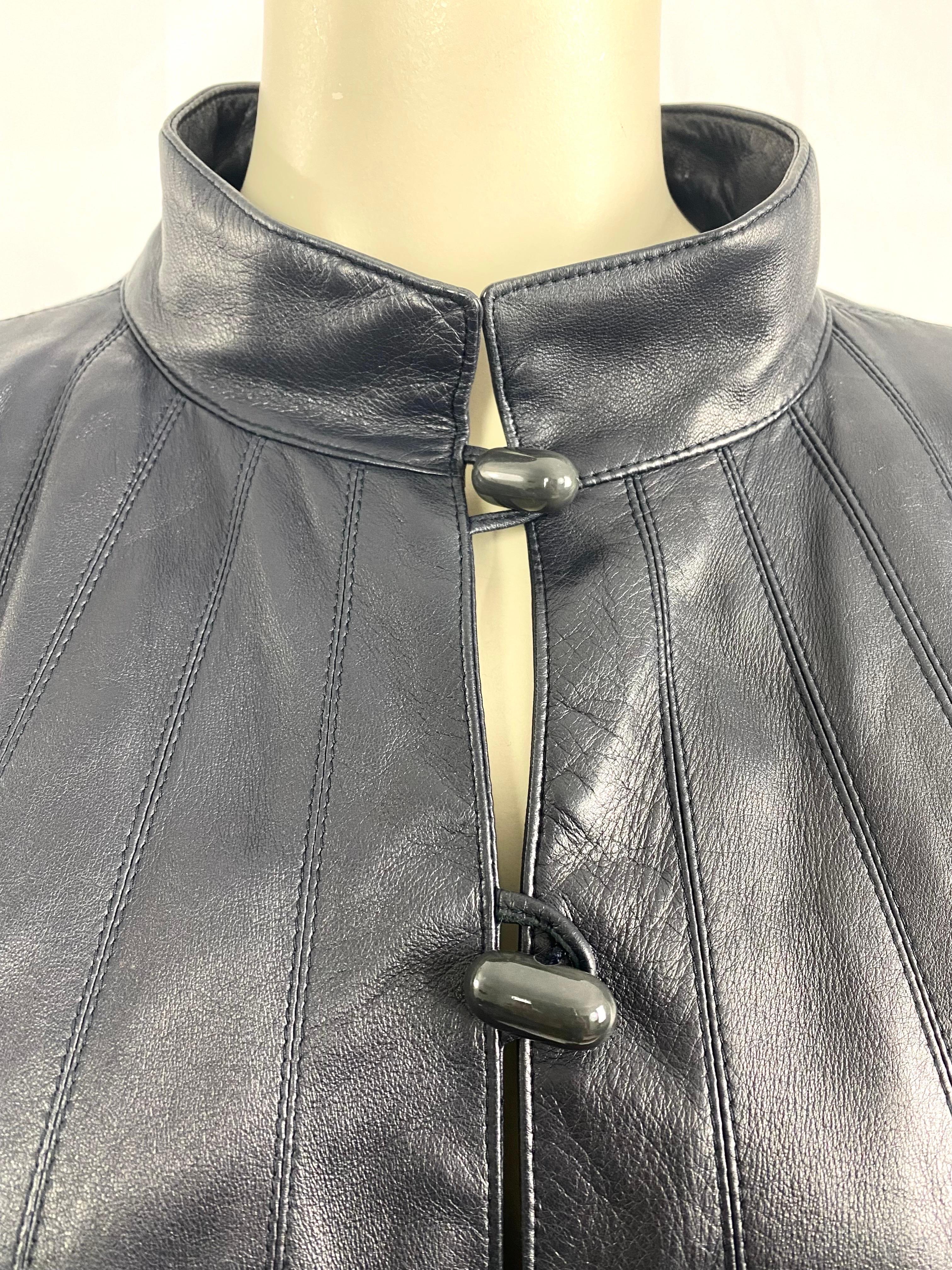 ysl vintage leather jacket