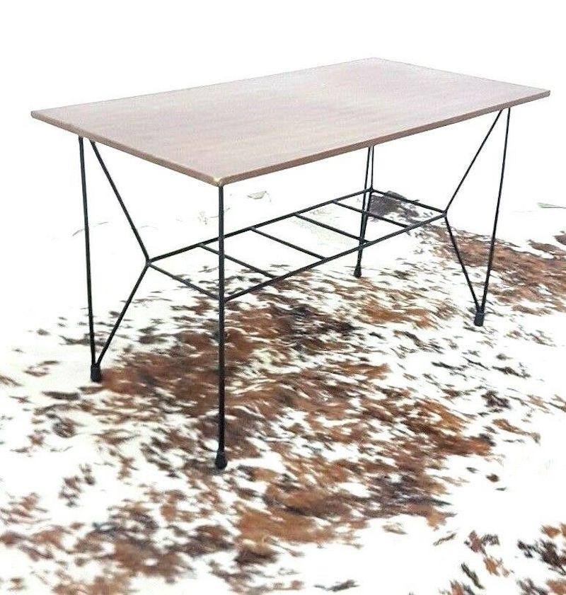 Mid-20th Century Vintage Laminate and Metal Coffee Table, 1960s