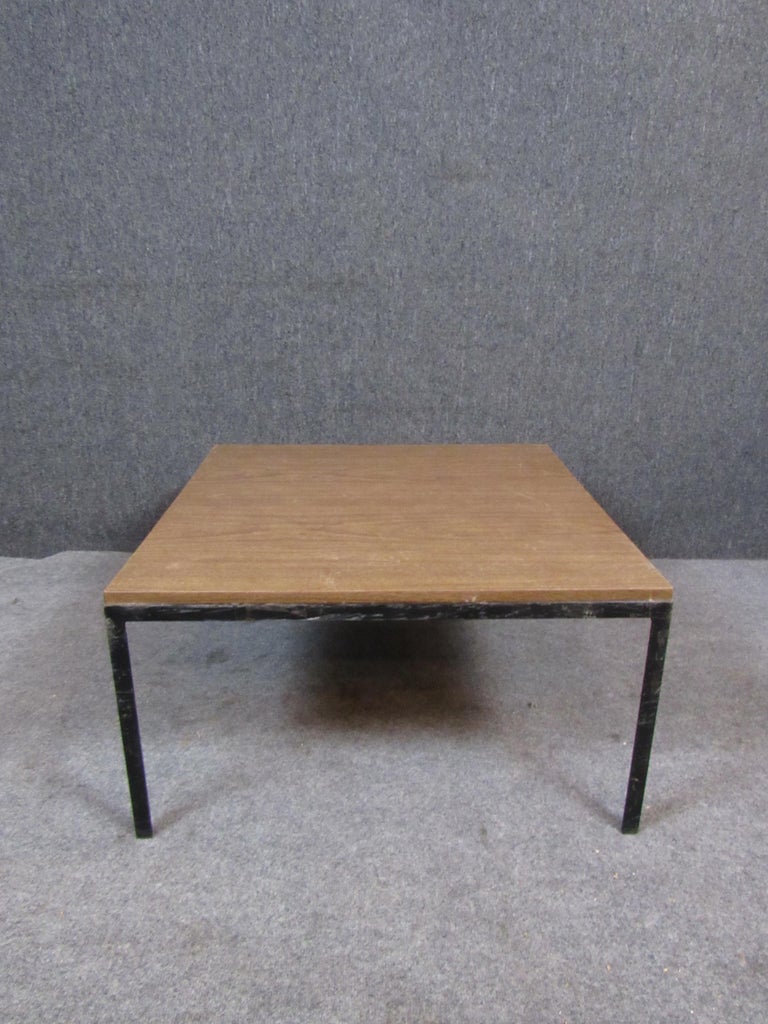 Vintage Laminate "T-Angle" Coffee Table For Sale at 1stDibs