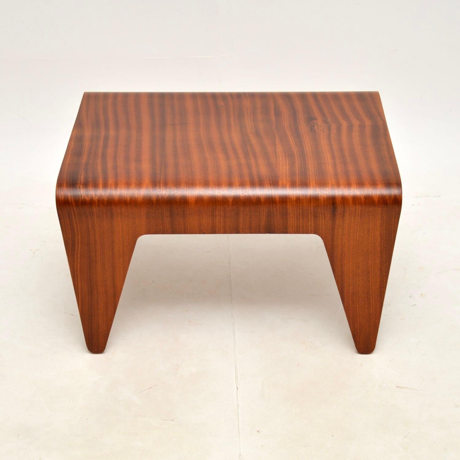 Mid-20th Century Vintage Laminated Plywood Side Table by Marcel Breuer for Isokon For Sale