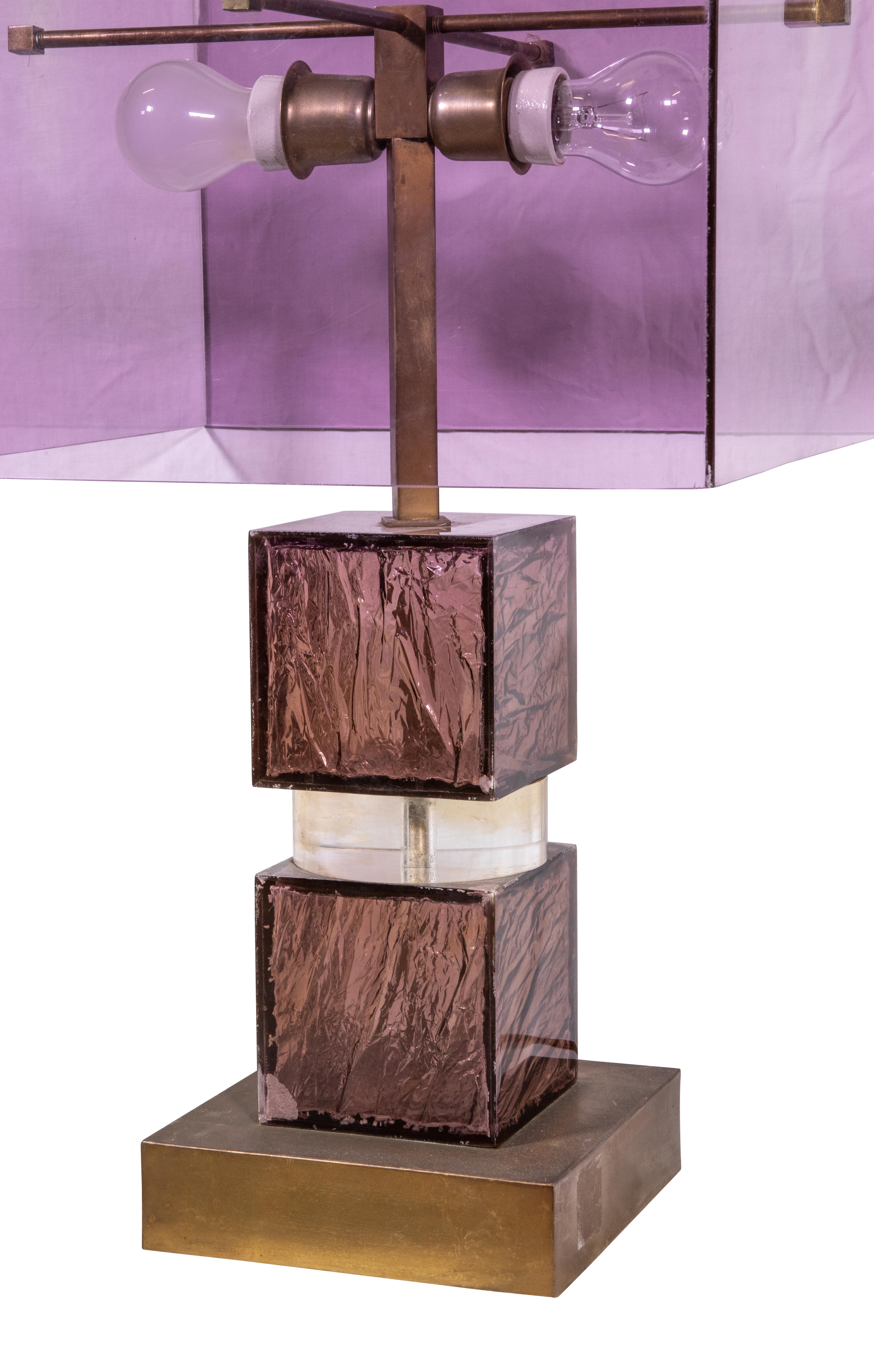 italien Lampe vintage attribuée à Romeo Rega, Italie, début des années 1970 en vente