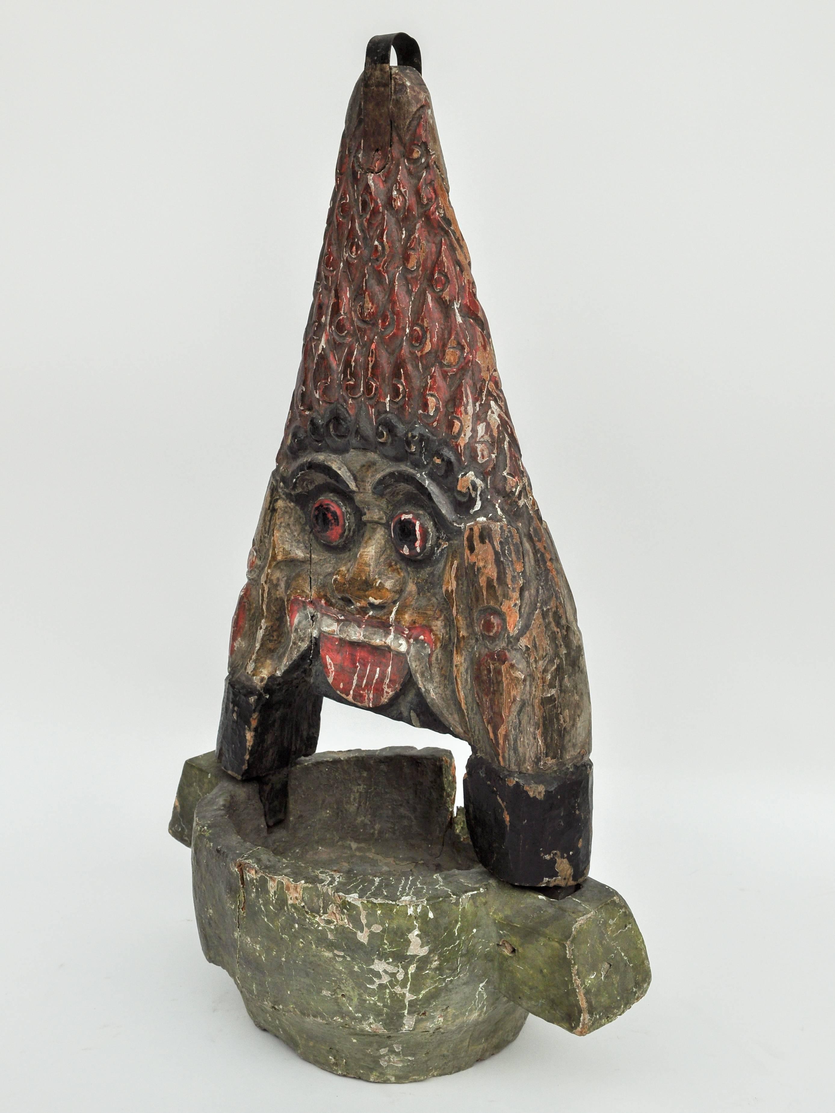 Vintage Lamp Holder, Bali, Wayang Puppet Theatre, Early to Mid-20th Century 8
