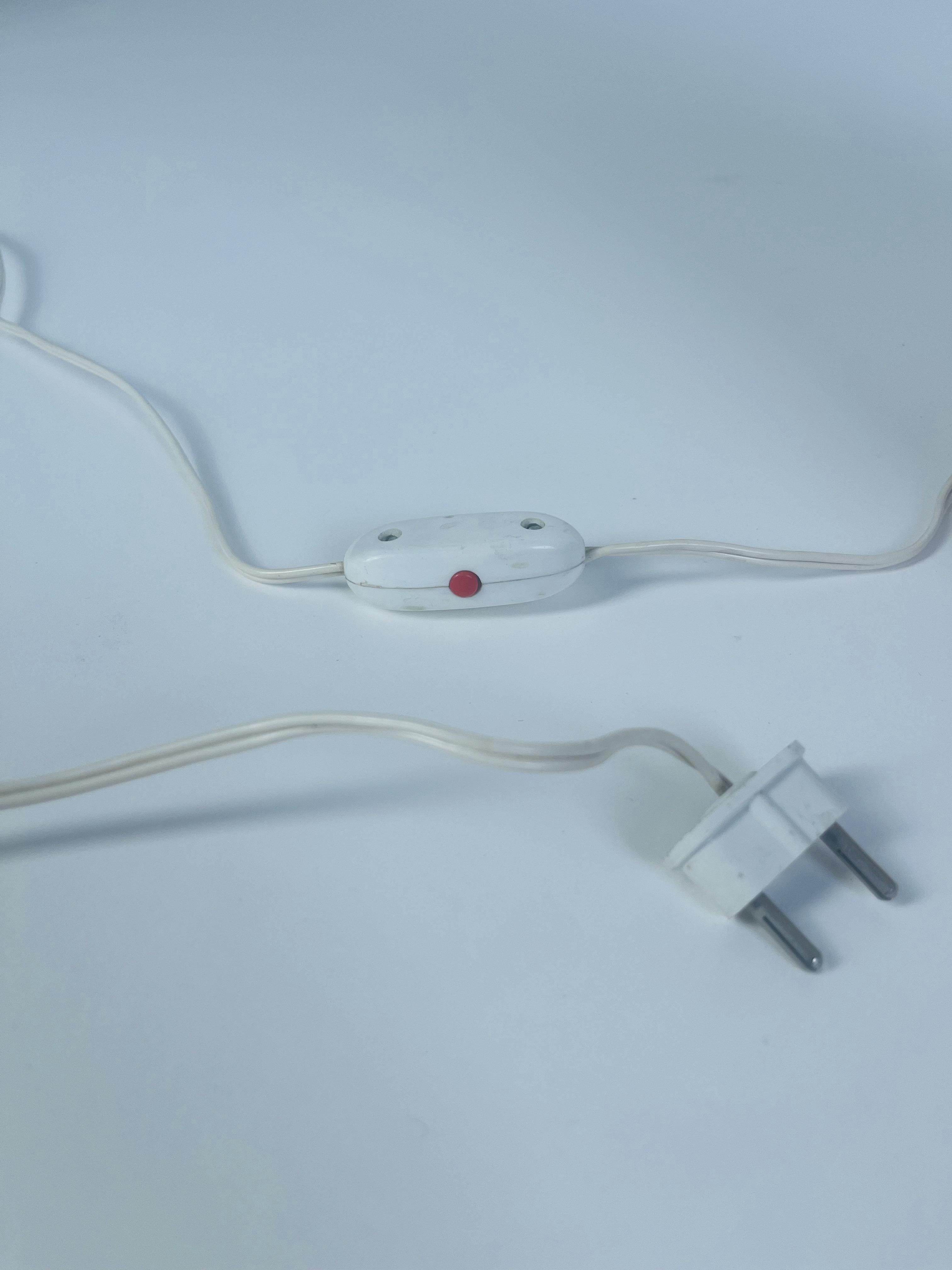 Lampada vintage realizzata in bambù e fibre naturali in vendita 4