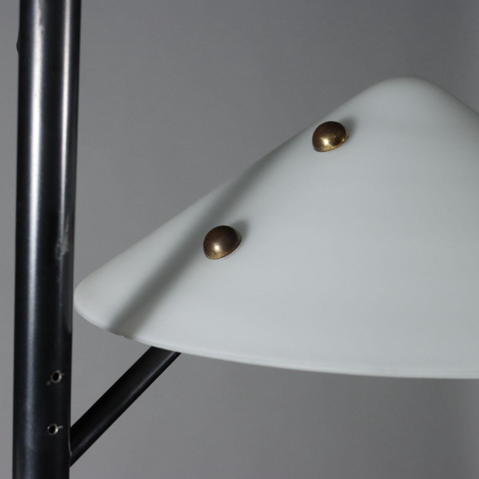 Vintage Lamp Metal Marble, Italy, 1960s In Good Condition In Milano, IT
