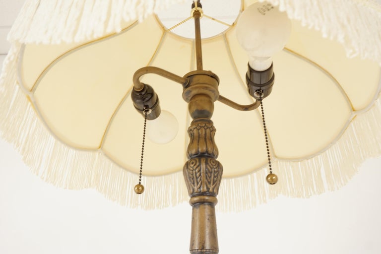 Vintage Lamp, Metal Standing Lamp, Floor Lamp and Shape, Canada 1930