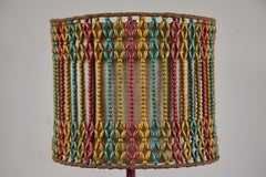 Vintage Lamp with Beaded Shade