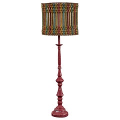Vintage Lamp with Beaded Shade
