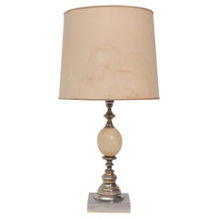 Lampada vintage con uovo di struzzo - Italia anni '70