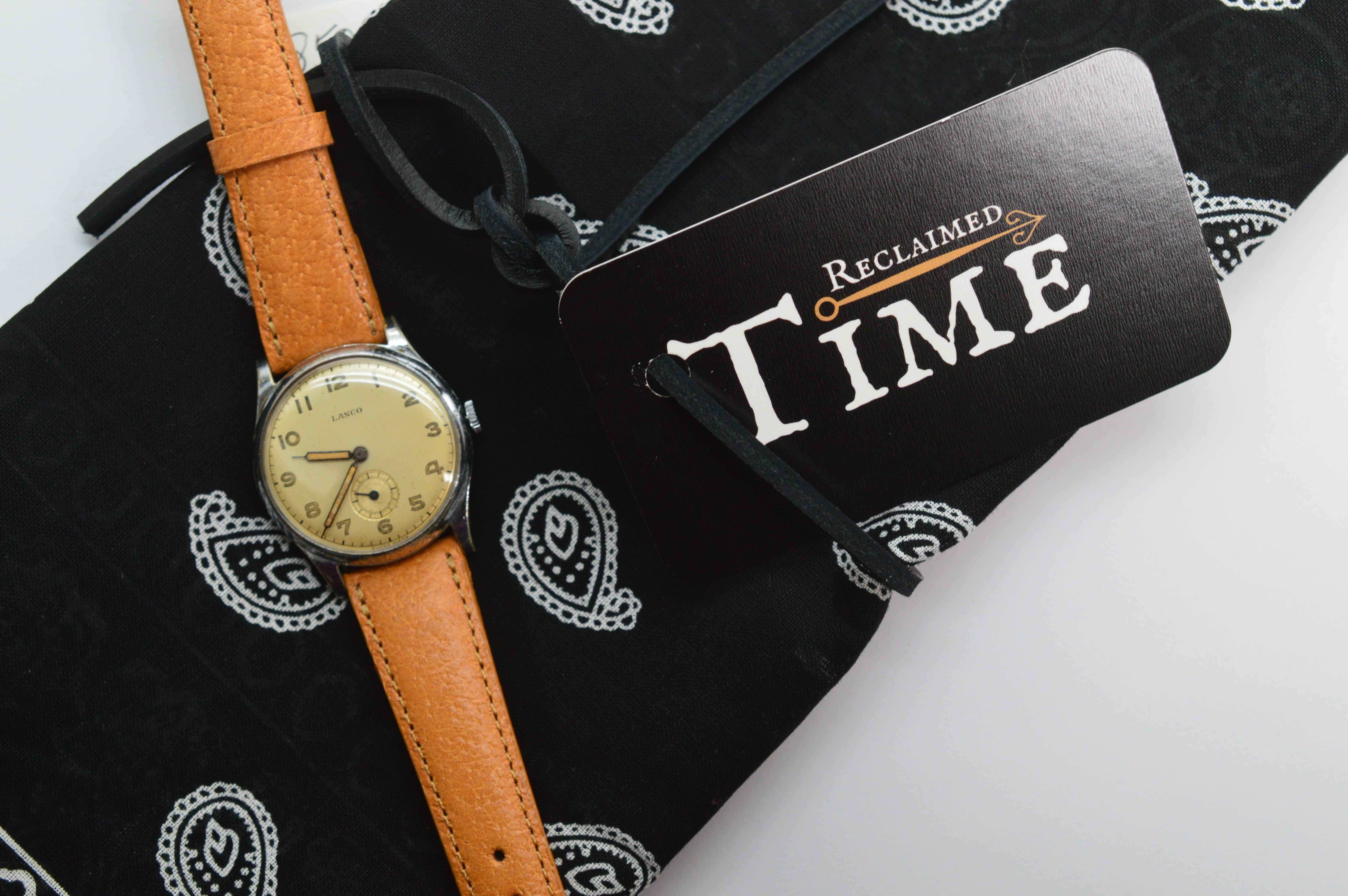 Vintage Lanco Edelstahl-Armbanduhr im Angebot 4