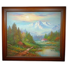 Vintage Landscape Oil Painting by William Ernest Chapman - 2Y219