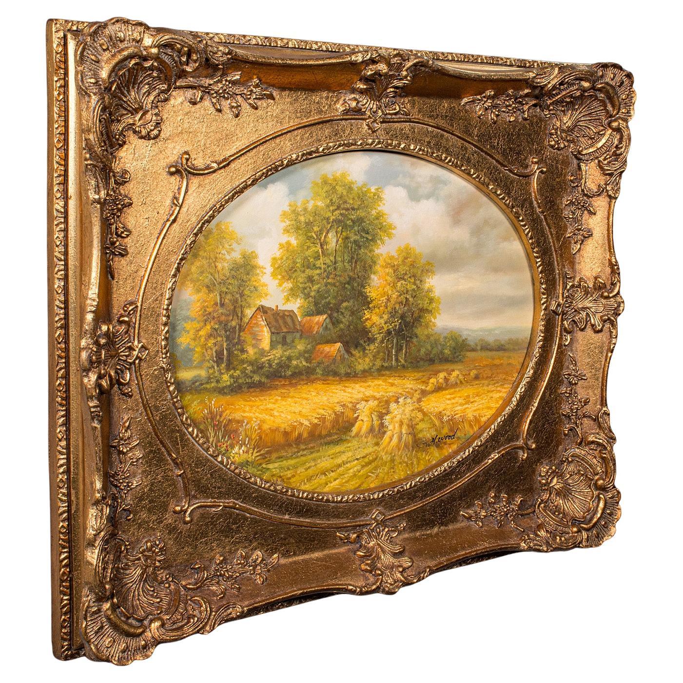 Vintage-Landschaftsgemälde, English School, Kunst, Landschaftsbild, CIRCA 1950 im Angebot