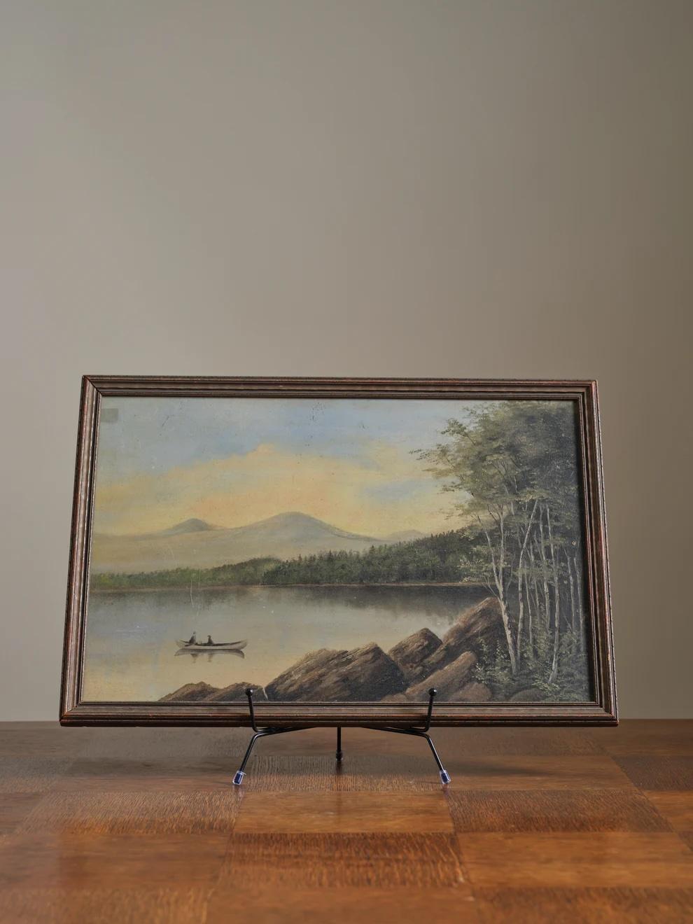 Landscape oil painting. Framed.