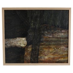 Vintage Landscape Painting, Oil on Canvas
