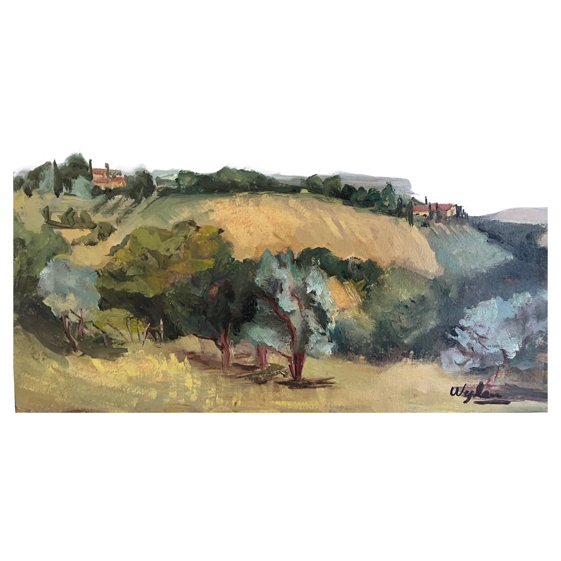 Vintage Landscape Painting Signed by Artist