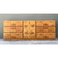 Vintage Lane Altavista Book Matched Burl Wood Dresser