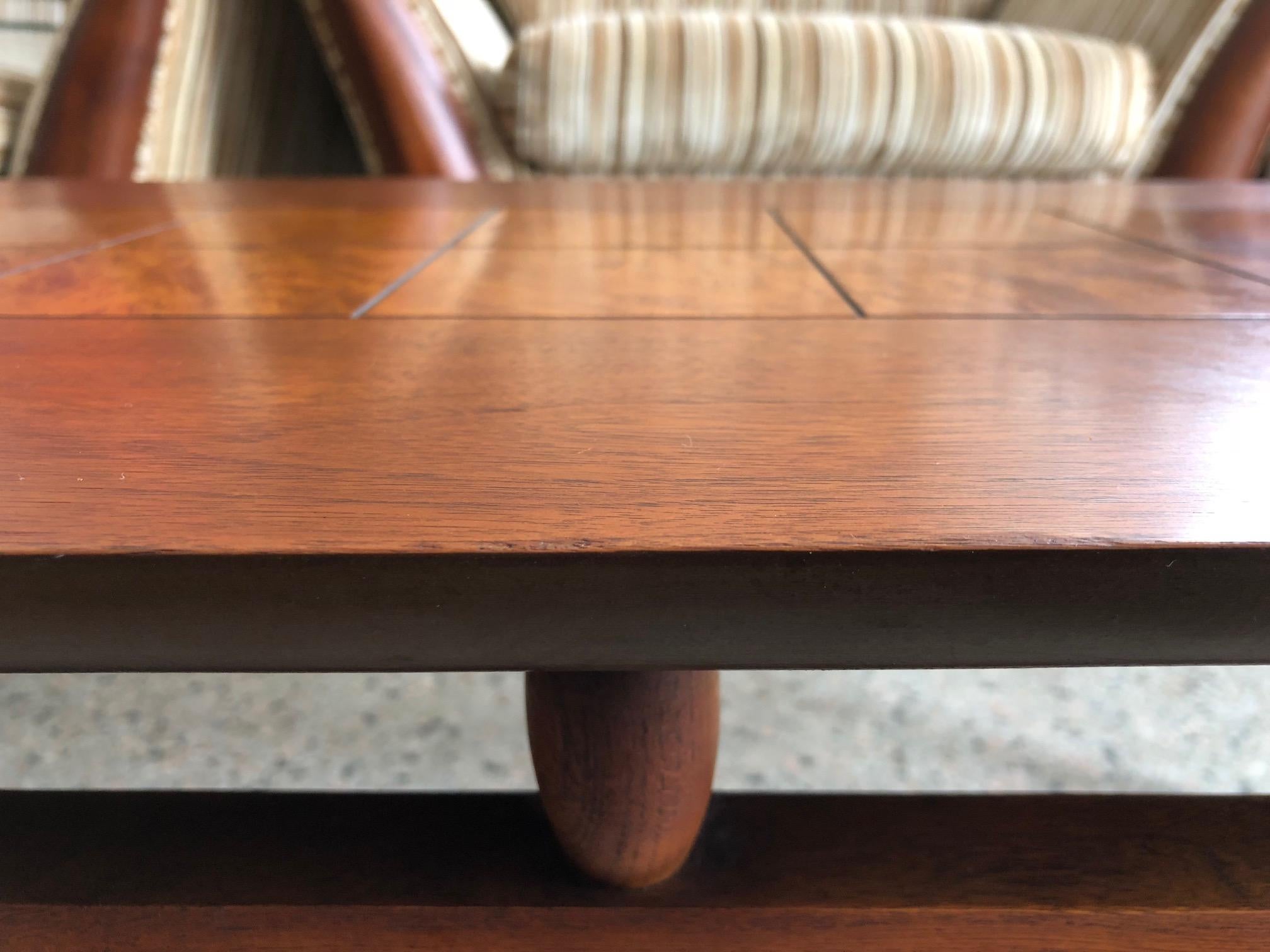 Mid-Century Modern Vintage Lane Altavista Surfboard Coffee Table