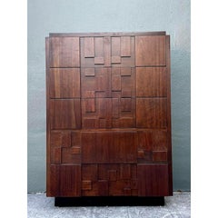 Vintage Lane Brutalist Lane “Staccato” Tall Chest of Drawers