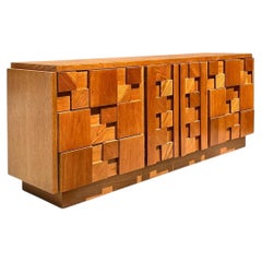 Vintage Lane Brutalist “Staccato” Mosaic Dresser