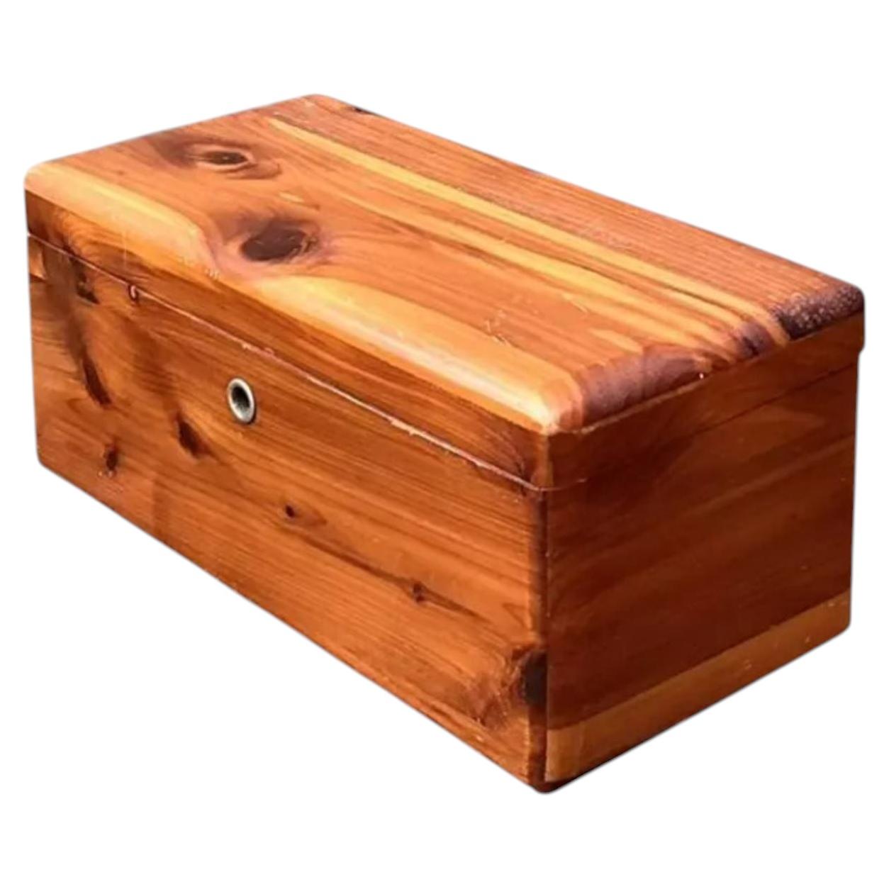 Vintage Mid-Century Modern Huon Pine Jewelry Box, 1960s, USA For Sale ...